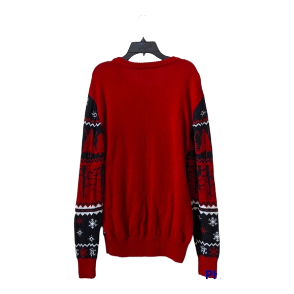 Stranger Things Ugly Christmas Sweater Knit Red - Picture 2 of 3